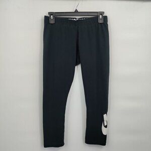 Nike Swoosh Legging Pants Organic Cotton Pull On Stretch Large Kids Girl